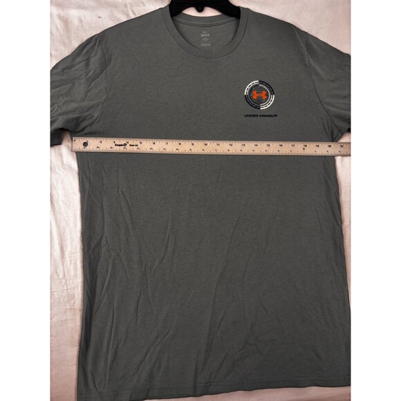 Under Armour Men’s Large UA Tech HeatGear Royal/Gray Performance T‑Shirt Loose - Picture 3 of 6